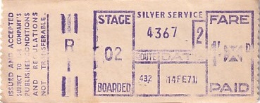 Communication of the city: Darley Dale (Wielka Brytania) - ticket abverse