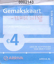 Communication of the city: Den Haag (Holandia) - ticket abverse. 