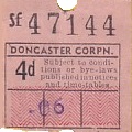 Communication of the city: Doncaster (Wielka Brytania) - ticket abverse
