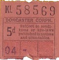 Communication of the city: Doncaster (Wielka Brytania) - ticket abverse