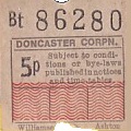 Communication of the city: Doncaster (Wielka Brytania) - ticket abverse