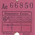 Communication of the city: Doncaster (Wielka Brytania) - ticket abverse