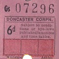 Communication of the city: Doncaster (Wielka Brytania) - ticket abverse