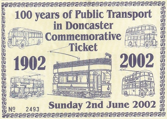Communication of the city: Doncaster (Wielka Brytania) - ticket abverse.
