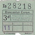 Communication of the city: Doncaster (Wielka Brytania) - ticket abverse