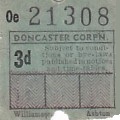 Communication of the city: Doncaster (Wielka Brytania) - ticket abverse