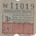 Communication of the city: Doncaster (Wielka Brytania) - ticket abverse