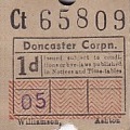 Communication of the city: Doncaster (Wielka Brytania) - ticket abverse
