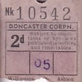 Communication of the city: Doncaster (Wielka Brytania) - ticket abverse