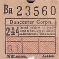 Communication of the city: Doncaster (Wielka Brytania) - ticket abverse