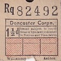 Communication of the city: Doncaster (Wielka Brytania) - ticket abverse