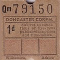 Communication of the city: Doncaster (Wielka Brytania) - ticket abverse