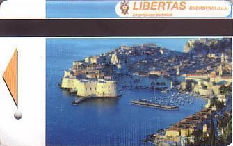 Communication of the city: Dubrovnik (Chorwacja) - ticket abverse. 
