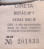 Communication of the city: Duque de Caxias (Brazylia) - ticket abverse