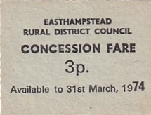 Communication of the city: Bracknell (Wielka Brytania) - ticket abverse. 