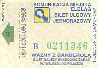 Communication of the city: Elbląg (Polska) - ticket abverse. <IMG SRC=img_upload/_0karnet.png alt="karnet">