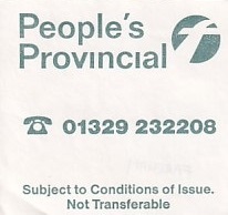 Communication of the city: Fareham (Wielka Brytania) - ticket abverse.