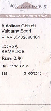 Communication of the city: Figline Valdarno (Włochy) - ticket abverse. <IMG SRC=img_upload/_0wymiana2.png>