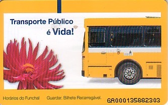 Communication of the city: Funchal (Portugalia) - ticket abverse