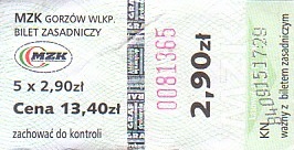Communication of the city: Gorzów Wielkopolski (Polska) - ticket abverse. <IMG SRC=img_upload/_0karnetkk.png alt="kupon kontrolny karnetu">