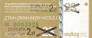 Communication of the city: Gdańsk (Polska) - ticket abverse. <IMG SRC=img_upload/_przebitka.png alt="przebitka">