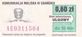 Communication of the city: Gdańsk (Polska) - ticket abverse. <IMG SRC=img_upload/_0blad.png alt="błąd"> wyblakłe lwy
<IMG SRC=img_upload/_0wymiana2.png>