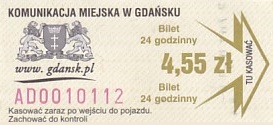 Communication of the city: Gdańsk (Polska) - ticket abverse. <IMG SRC=img_upload/_0wymiana2.png>