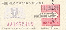 Communication of the city: Gdańsk (Polska) - ticket abverse. <IMG SRC=img_upload/_0blad.png alt="błąd"> wyblakły czarny tusz
<IMG SRC=img_upload/_0wymiana2.png>