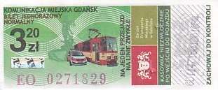 Communication of the city: Gdańsk (Polska) - ticket abverse. <IMG SRC=img_upload/_0wymiana2.png>