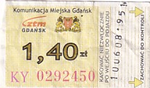 Communication of the city: Gdańsk (Polska) - ticket abverse. <IMG SRC=img_upload/_0karnet.png alt="karnet">