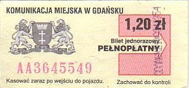 Communication of the city: Gdańsk (Polska) - ticket abverse. <IMG SRC=img_upload/_0wymiana3.png>