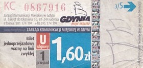 Communication of the city: Gdynia (Polska) - ticket abverse. <IMG SRC=img_upload/_0karnet.png alt="karnet">