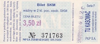 Communication of the city: Gdynia (Polska) - ticket abverse. <IMG SRC=img_upload/_0wymiana2.png>