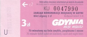 Communication of the city: Gdynia (Polska) - ticket abverse. <IMG SRC=img_upload/_0karnet.png alt="karnet">