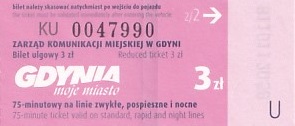 Communication of the city: Gdynia (Polska) - ticket abverse. <IMG SRC=img_upload/_0karnet.png alt="karnet">