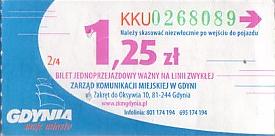 Communication of the city: Gdynia (Polska) - ticket abverse. <IMG SRC=img_upload/_0karnet.png alt="karnet">
