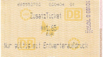 Communication of the city: Gelsenkirchen (Niemcy) - ticket abverse