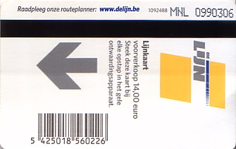 Communication of the city: Gent (Belgia) - ticket abverse. 