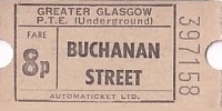 Communication of the city: Glasgow (Wielka Brytania) - ticket abverse
