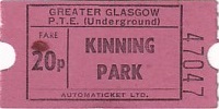 Communication of the city: Glasgow (Wielka Brytania) - ticket abverse