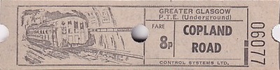 Communication of the city: Glasgow (Wielka Brytania) - ticket abverse