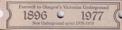 Communication of the city: Glasgow (Wielka Brytania) - ticket reverse