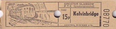 Communication of the city: Glasgow (Wielka Brytania) - ticket abverse