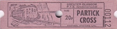 Communication of the city: Glasgow (Wielka Brytania) - ticket abverse.