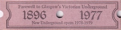 Communication of the city: Glasgow (Wielka Brytania) - ticket reverse