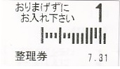Communication of the city: Hakodate [函館] (Japonia) - ticket abverse