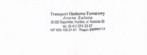 Communication of the city: Hucisko (Polska) - ticket reverse