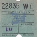 Communication of the city: Huddersfield (Wielka Brytania) - ticket abverse