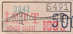 Communication of the city: İstanbul (Turcja) - ticket abverse. <IMG SRC=img_upload/_przebitka.png alt="przebitka">