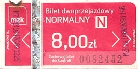 Communication of the city: Kędzierzyn-Koźle (Polska) - ticket abverse. 